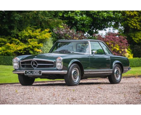 A beautiful, manual gearbox, European-specification 280SL 'Pagoda', attractively presented in dark green with a black hood, f