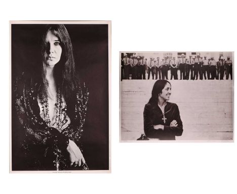 Janis Joplin: Big Brother &amp; The Holding Company, a large black and white photographic portrait poster, by Bob Seideman, d