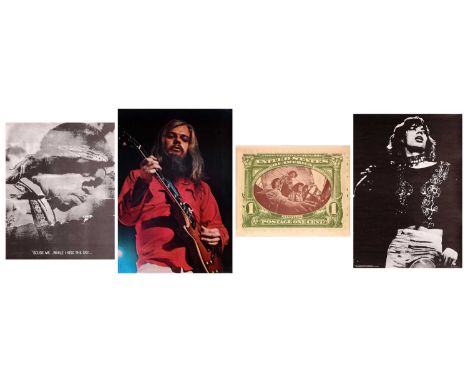 Four original late 1960s / early 1970s music posters, comprising: Leon Russell, photograph by Dina Carbonell, 96 cm x 67 cm, 