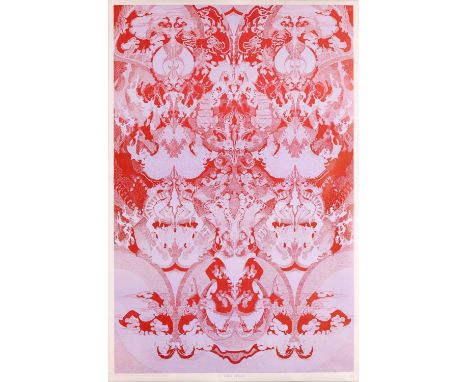 An original 1967 psychedelic poster, 'Lady Spoon', designed by Phil Bird of San Francisco, East Totem West, California, 88.5 