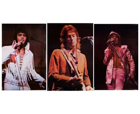 Three early 1970s colour concert large photographic posters, comprising: Eric Clapton, published by Personality Posters, 99 c