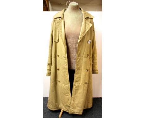 A vintage gents double breasted leather coat by Peter Koyle from South Maldon Street London.