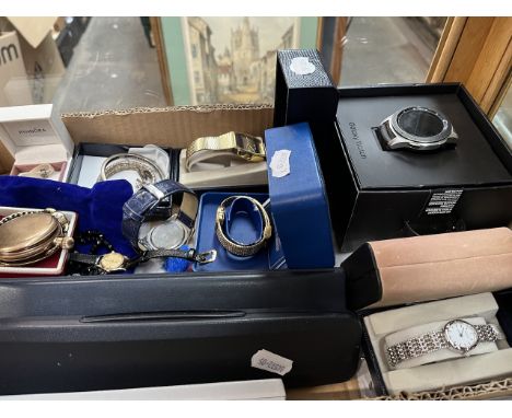 A collection of various watches including Rotary, Sekonda, Avia, Galaxy etc and a small quantity of costume jewellery. All wa