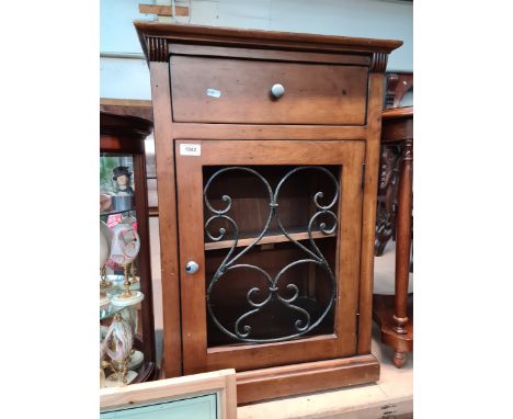 A hardwood side cabinet. 