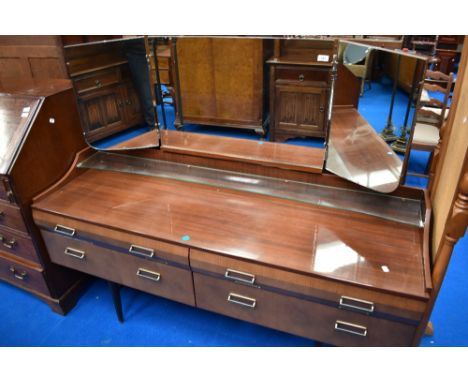 A vintage dressing table having gloss finish