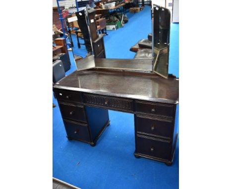 A vintage Priory or dark dressing table