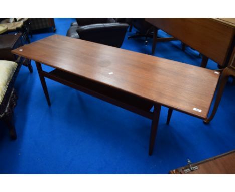 A vintage teak coffee table , approx. 150 x 50cm