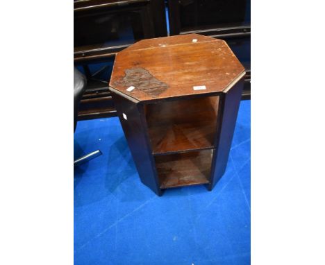 A vintage octagonal occasional table