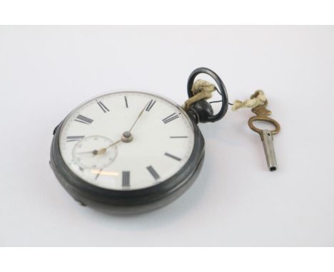 19thC Silver Pocket watch with Roman numeral dial dated 1874 
