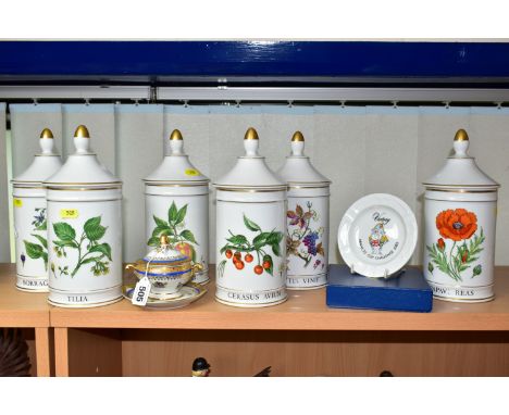 A GROUP OF LIMOGES PORCELAIN, comprising a Limoges porcelain twin handled dish, cover and stand, transfer printed with flower