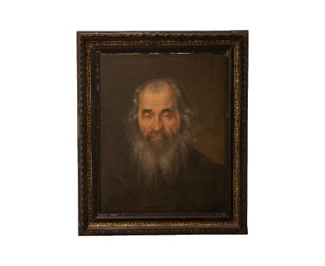 Alois Heinrich Priechenfried (1867-1953), Portrait des Barockmalers Salomon Koninck (1609-1659), Oel auf Leinwand, rechts obe