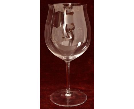 A set of eight Riedel large red wine glasses. H=25cm