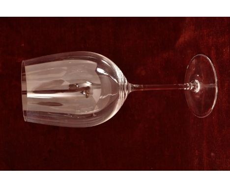 A set of eight Riedel large white wine glasses. H=37cm