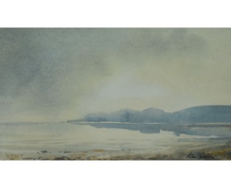 *Local Interest - Ken Allen (20th Century, British), watercolour, 'Bardsea Beach', signed to the lower right, framed, mounted