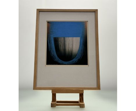 Peter Care (Contemporary British Potterist/Painter), Vessel, mixed media on paper, paper label verso dated 1992, framed. (22.
