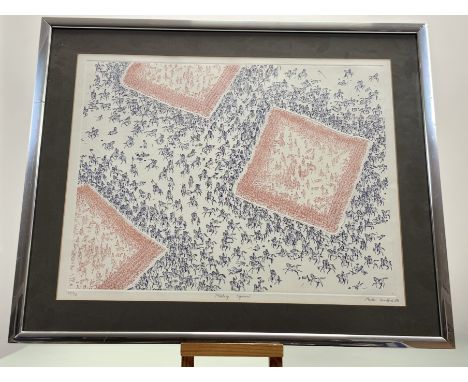 Martin Handford (British 1956-), Miliary Squares, intaglio coloured etching 20/75, signed, dated 1981 and titled in pencil, f