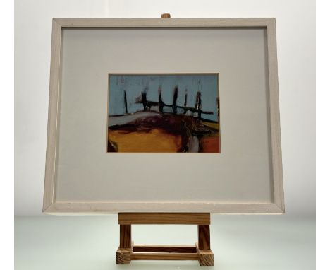 Alison Auldjo, Playing Fields, oil on board, signed bottom right, inscribed verso, framed. (14cmx18.5cm)