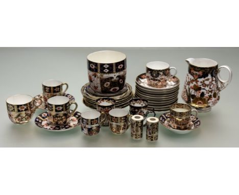 A collection of various wares comprising, six Paragon saucers with floral and gilt decoration, a Victorain Royal Crown Derby 