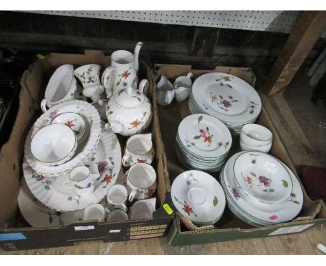 A Royal Worcester Astley part tea and dinners service, together with another part Royal Worcester service