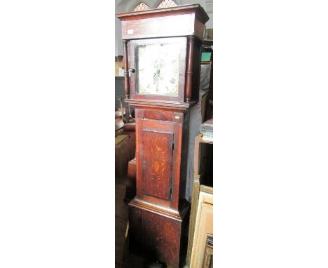 A 19th century oak longcase clock