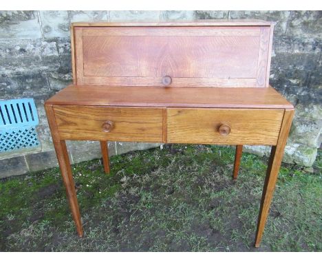 An Arts and Crafts design desk, width&nbsp; 36ins, depth 21.5ins , height 40ins&nbsp;