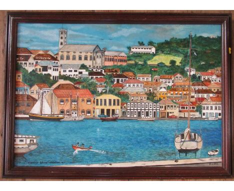 E Cato, Carenage Basin Grenada W.I., 23.5ins x 34ins