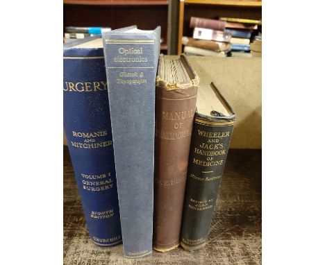 10 medical books to include Optical Electronics by A K Ghatak and Wheeler &amp; Jacks handbook of medicine, 9th edition [our 