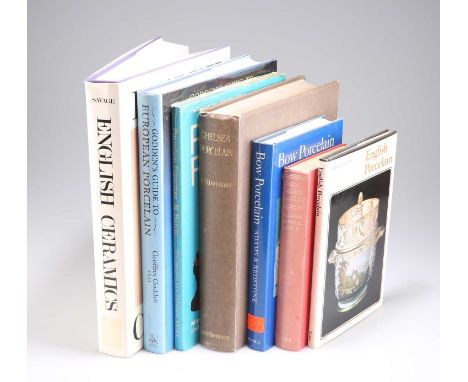 A GOOD COLLECTION OF CERAMIC REFERENCE BOOKS English and European. (Qty)