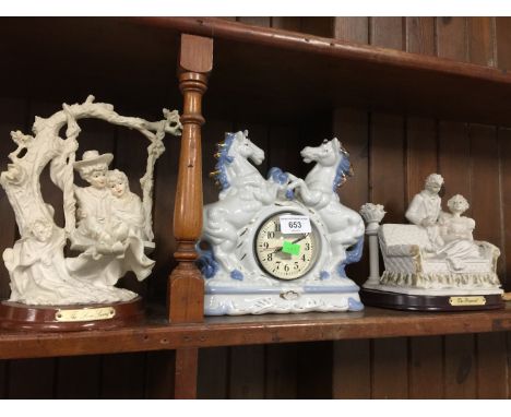 Clock ornament and two others 