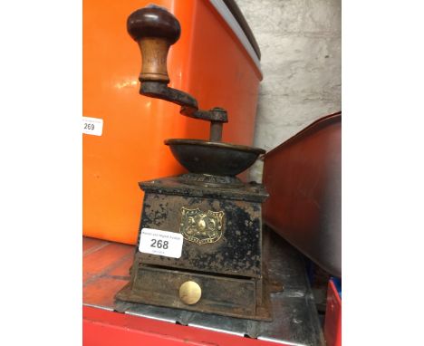 A Victorian coffee grinder 