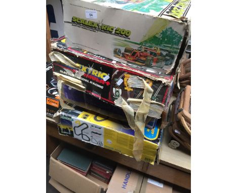 4 boxes of Scalextric track ( no cars ) 