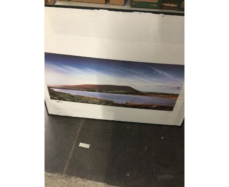 A large signed limited edition print featuring Pendle Hill 