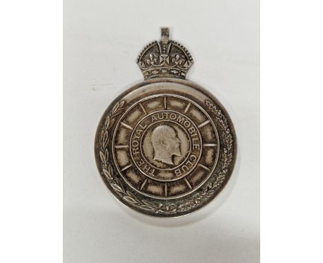 AUTOMOBILIA- A RARE 1911 ROYAL AUTOMOBILE CLUB (RAC) PRINCE HENRY TOUR SILVER PARTICIPANTS MEDALION. PRESENTED TO E.TAYLOR. f