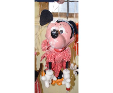 A large Pelham Puppet shop display Minnie Mouse puppetReport by KBPaint loss to face. Back of dress somewhat faded. 