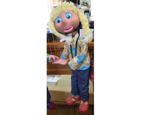 A large Pelham Puppet girl with yellow pigtails puppetReport by KBNo particular issues 