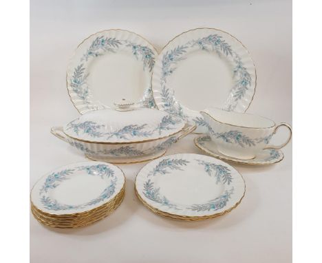 A Minton Belbrachen part dinner service, other assorted ceramics and glass (4 boxes) 