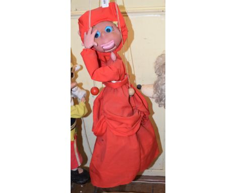 A large puppet, of a lady in a ball gown (a Pelham Puppet shop display puppet converted to a professional puppet) 