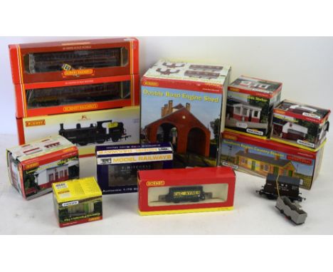 A quantity of Hornby and other locomotives, rolling stock and buildings including R3333 Early BR 415 Class 'Adams Radial' 305