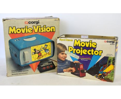 Corgi Super Heroes Movie Projector (M7801) and Movie Vision (M7850), both boxed. (2)