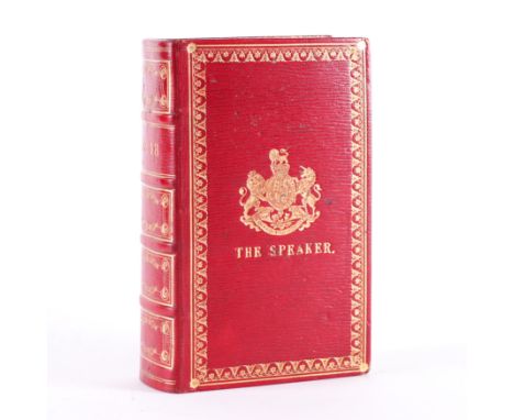 BINDING, THE SPEAKER OF THE HOUSE OF COMMONS' COPY - The Royal Kalendar, London, 1848, large 12mo, FINELY BOUND in contempora