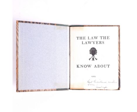[PEPLER, H. D. C. (1878-1951)]. The Law the Lawyers Know About ... Witanbel Watloo, Ditchling, St. Dominic's Press, 1929, 16m