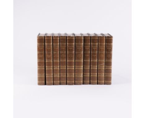 MEREDITH, George (1828-1909). The Works, London, 1896-1912, 39 volumes, large 8vo, plates, attractively-bound in contemporary