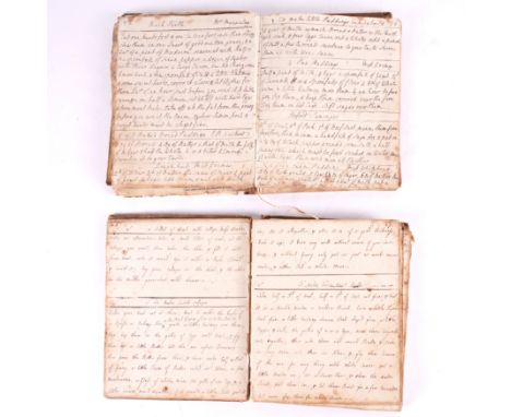 MANUSCRIPT, RECIPES & REMEDIES - A manuscript on paper of recipes and remedies, [late 18th-century/early 19th-century], 2 vol