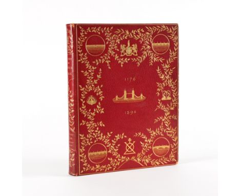BINDING - Charles WELCH (1848-1924). History of the Tower Bridge and of other Bridges over the Thames, London, 1894. 4to, pla