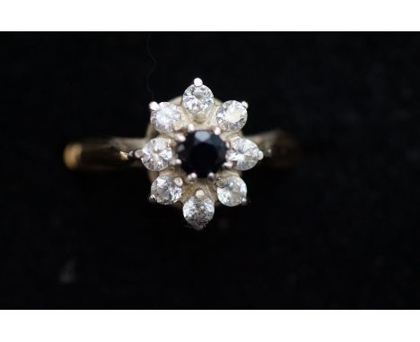 9ct Gold on silver dress ring Size N