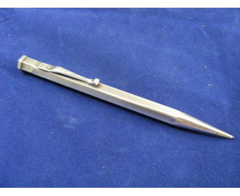 A hallmarked 1950s silver ''Yard-o-Led'' propelling Pencil, hallmarked for London (JM&Co) 1956, of hexagonal section, with en
