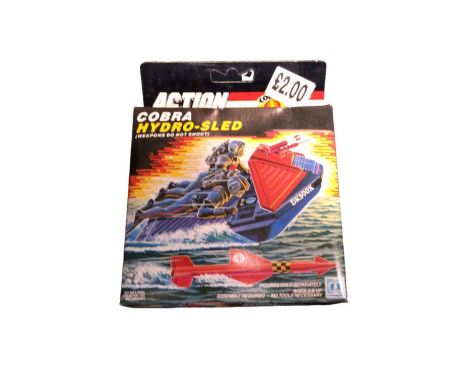 Hasbro (c1987) Action Force Cobra Flight Pod No.6681 &amp; Hydro-Sled No.6682, boxed (2)Factory sealed