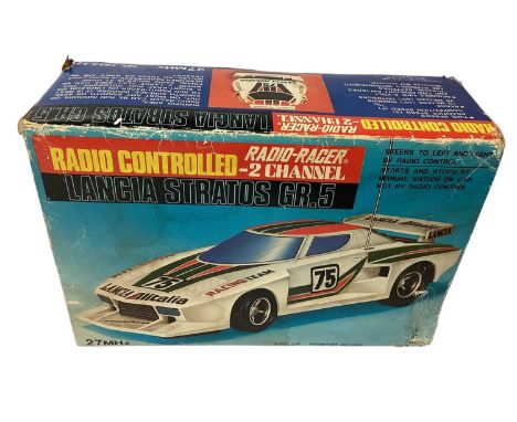 Radio Racer Lancia Stratos GR.5 Radio Controlled 1:24 scale radio controlled car, boxed (worn edges) No. 7853-27 (1)