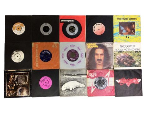 Group of 45 singles, including Frank Zappa, Prince Buster, Depeche Mode, John Lennon, Kraftwerk, Small Faces, Jimi Hendrix, e