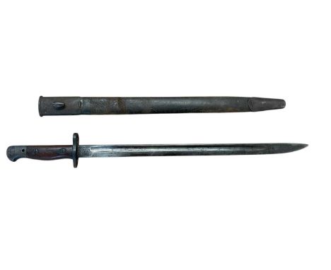 First World War British 1907 Pattern bayonet with scabbard